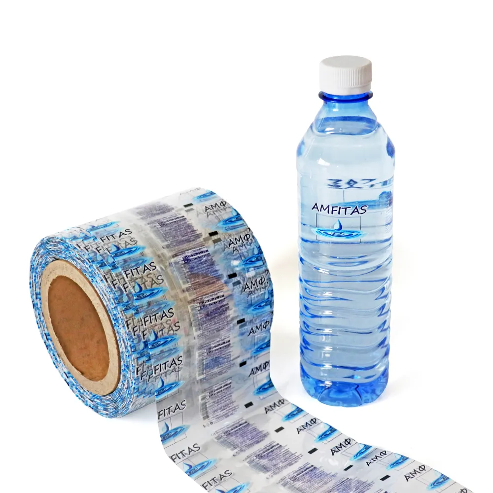 Etichetta con maniche termoretraibili personalizzate etichetta termoretraibile in PVC etichetta con manicotto termoretraibile in plastica per prodotti alimentari economici