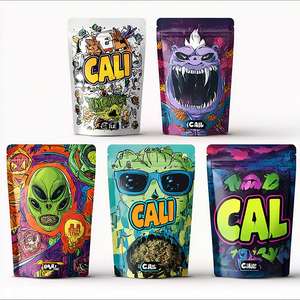 Kalee tùy chỉnh in 3.5g lá aluminized Mylar Ziplock Túi mùi bằng chứng bao bì nhựa cho thực phẩm mới Cali - Product Image 2