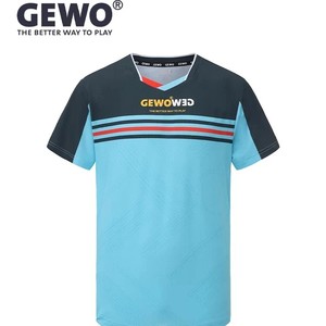 GEWO F20 Vêtements de <span class=keywords><strong>ping</strong></span>-<span class=keywords><strong>pong</strong></span> professionnels à manches courtes, maillot léger, à séchage rapide, respirant et anti-transpiration - Product Image 1