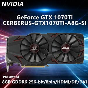 Carte graphique NVIDIA RTX <span class=keywords><strong>1070TI</strong></span> 8 Go GPU CERBERUS-GTX1070TI-A8G-SI & GTX <span class=keywords><strong>1070</strong></span> 8 Go GPU GDDR5X PCI-E 3.0 DP DVI 8 broches pour PC de bureau - Product Image 3