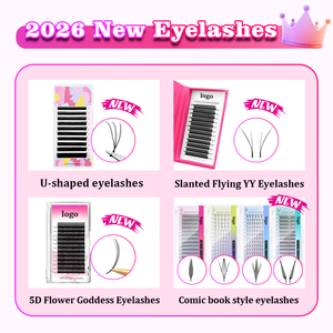 Extensiones de Pestañas en Forma de Y Personalizadas, Gran Capacidad, Gruesas y Rizadas, Autoinjertables, Naturales, con Tallo Duro, Pestañas Postizas - Product Image 5