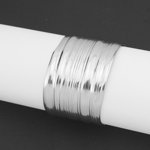 Pulsera Irregular Ajustable de Acero de Titanio Plateado, Diseño de Nicho Popular, Pulseras Sencillas para Mujer, Joyería de Moda - Product Image 3