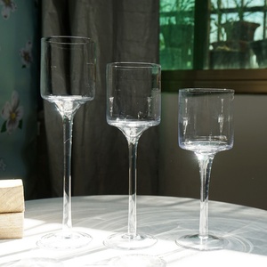 Porte-bougies élégants en verre à <span class=keywords><strong>longue</strong></span> tige <span class=keywords><strong>pour</strong></span> décoration de mariage, supports cylindriques transparents <span class=keywords><strong>pour</strong></span> bougies piliers, centre de table <span class=keywords><strong>pour</strong></span> événements - Product Image 5