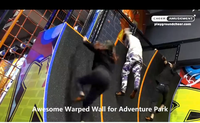 Mur de Parkour Warped Wall de Cheer Amusement pour Parc de Sport d'Aventure - Amusement Garanti