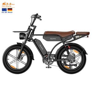 จักรยานไฟฟ้า EU Stock VELOPRO M9 48V 35Ah แบตเตอรี่คู่ พร้อมเบาะหลัง รุ่น Fatbike วินเทจ MTB จักรยานเสือภูเขาไฟฟ้า สำหรับขี่ออฟโรด - Product Image 1