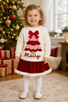 Pull-over personnalisé avec logo pour enfants, tricoté, manches longues, col rond, Noël, mode décontractée, hiver, mélange de viscose, usine OEM & ODM
