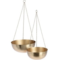 Porte-jardinière suspendu en cuivre au design moderne Pots de fleurs Décoration de balcon Pots écologiques Bols pour la plantation