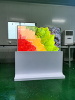 Pantalla Táctil Interactiva Inteligente de 55 Pulgadas con Alto Contraste, Pantalla OLED Transparente, Pantalla Comercial de Pie