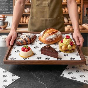 Disposable Eco-Friendly <b>Greaseproof</b> Parchment <b>Paper</b> Custom Printed Food Wrapping <b>Paper</b> for Sandwich Deli Food Bread Packaging - Product Image 5