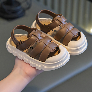 Sandales pour enfants, tongs d'été pour hommes, 1 à 5 ans, semelles souples antidérapantes, chaussures de marche pour <span class=keywords><strong>bébé</strong></span> - Product Image 6