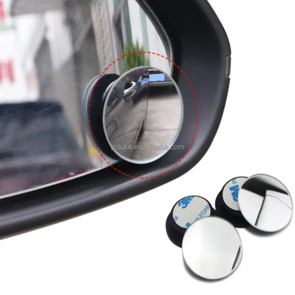 Factory Frameless Blind Spot Mirror Wide Angle Round Convex Mirror Vehicle Accessories Universal