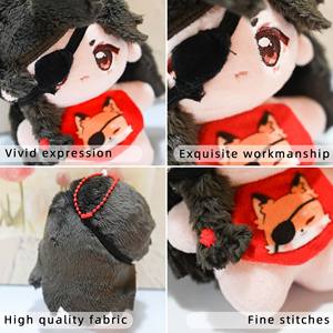 Peluche <span class=keywords><strong>Tian</strong></span> <span class=keywords><strong>Guan</strong></span> <span class=keywords><strong>Ci</strong></span> <span class=keywords><strong>Fu</strong></span> 10 cm personnalisée Kpop, adorable figurine en peluche Huacheng, jouet en peluche anime, faible MOQ, poupée Kpop personnalisée - Product Image 6