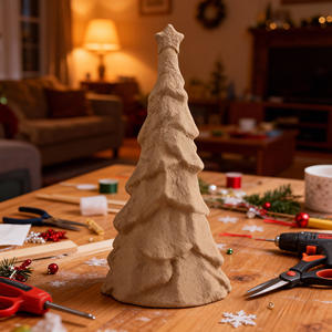 ต้นคริสต์มาสขนาดเล็กแบบเป็นมิตรกับสิ่งแวดล้อม ของตกแต่งบนโต๊ะ เหมาะสำหรับตกแต่งคริสต์มาส - Product Image 2