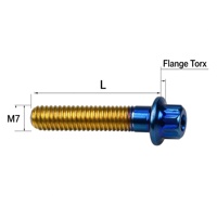 Bullone Esagonale M7 Rivestito PVD Classe 10.9 12.9 in Acciaio ad Alta Resistenza, Bullone Flangiato Colorato per Settore Automobilistico, Ferramenta Meccanica, Vendita all'Ingrosso OEM ODM