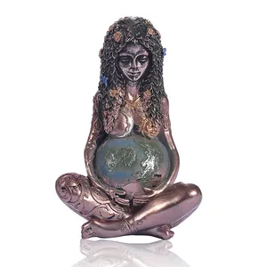 Estatua artística de la diosa Gaia, estatua de poliresina para regalo del Día de la madre y decoración de jardín para el hogar, estatua decorativa para la madre y la tierra