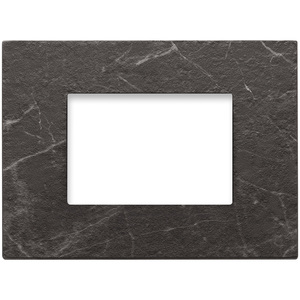 3M Black Marquina Door Plate 15.8x14.1x3.9 Cm Rectangle <b>Frame</b> - Product Image 1