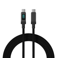 Câble en alliage d'aluminium de type c vers Usb c 100w/5a Pd Cordon de charge rapide Câble de transfert de données de type c Otg Câble Usbc 1m