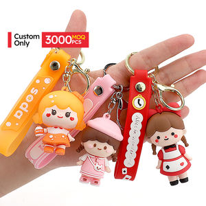 حلقة مفاتيح سيليكون ثلاثية الأبعاد من مادة Pvc من MOQ - Product Image 1