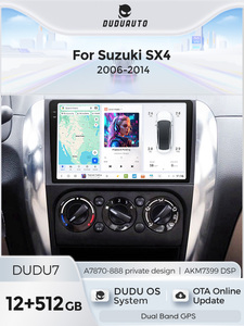 DUDUAUTO Autoradio Android con Schermo Touch 2K, 12+512GB, Risoluzione 1280*720 per <span class=keywords><strong>Suzuki</strong></span> <span class=keywords><strong>SX4</strong></span> 2006-2014 - Product Image 6