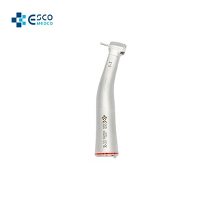 Contraángulo Eléctrico <span class=keywords><strong>Dental</strong></span> 1:5 con Fibra Óptica, Pieza de Mano de Acero Inoxidable con Anillo Rojo, Micromotor Tipo E, Certificado CE - Product Image 1