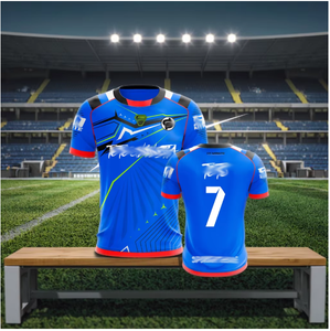 Nouveau Maillot Personnalisé de Qualité Unisexe Maillot de Football d'Équipe 100% Polyester Anti-Bactérien à Manches Courtes - Product Image 3