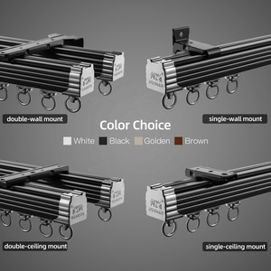 Système de rail de <span class=keywords><strong>rideau</strong></span> de <span class=keywords><strong>plafond</strong></span> de diviseurs de pièce <span class=keywords><strong>Support</strong></span> de <span class=keywords><strong>plafond</strong></span> pour rideaux Rail de <span class=keywords><strong>rideau</strong></span> pour la séparation de pièce - Product Image 2