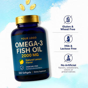 OEM/ODM プライベートラベル 野生魚油 ソフトジェルカプセル DHA オメガ3 必須脂肪酸 抗酸化剤 動物実験なし 大人用 - Product Image 5