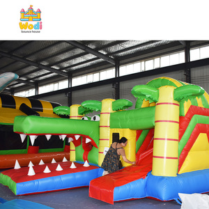 Château gonflable double piste de qualité commerciale, château gonflable en PVC robuste, château sauteur pour location de fêtes d'enfants - Product Image 3