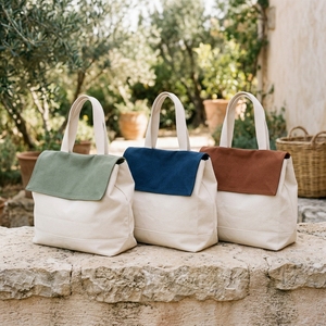 Custom Logo Printed Eco Friendly Reusable Organic <b>Canvas</b> <b>Tote</b> Bag For Pocket Grocery Cotton Shoulder Shopping Bags With Zipper - Product Image 2