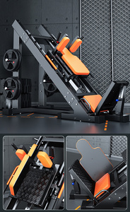 Máy ép chân hai chức năng 45 độ hack Squat thương mại phòng tập thể dục thiết bị tập thể dục chân đào tạo sức mạnh thương mại - Product Image 3
