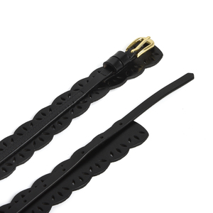 Nuevo Cinturón para Mujer con Diseño de Moda, Cintura Ajustada, Estampado a Cuadros, Correa Dividida, Hebilla de Aleación con Diseño de Calavera, Alta Resistencia, Estilo Casual - Product Image 5