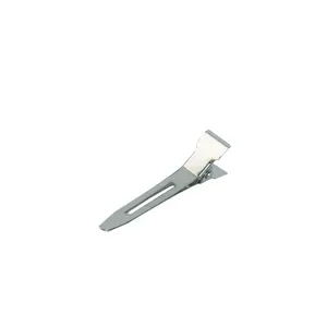 Groothandel Hoge Kwaliteit Metalen Single Prong Alligator Pin Krullen Haar Clips Voor Schoonheidssalon