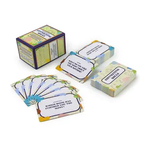 Carta árabe personalizado impressão alta qualidade palavra card game Brinquedos Educativos Playing Card Game