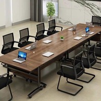 Ensemble table et chaise pliantes KERIOR modèle 0022, table de formation, table de conférence, banc long, chaise double pour étudiants, bureau mobile modulaire
