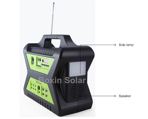 Système d'éclairage solaire domestique 10W avec <span class=keywords><strong>batterie</strong></span> au plomb-acide, onduleur à onde sinusoïdale pure, contrôleur PWM, radio FM MP3 - Product Image 6