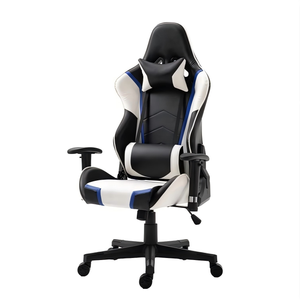 Fauteuil de jeu inclinable à dossier haut, pivotant, en cuir synthétique, base en nylon, réglable en hauteur - Product Image 2