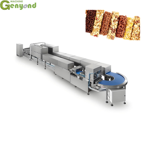 Línea de producción de barra de caramelo con envoltura de chocolate Shanghai Genyond para hacer Snicker, turrón y tofe - Product Image 3
