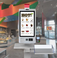 Kiosque de libre-service, borne de paiement automatique, terminal de point de vente avec lecteur de carte NFC, écran tactile pour magasin de détail