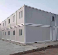 Qingdao LANJING 20ft Acier Intégré Logement Bonne Qualité Travailleur Extensible Pack Plat Conteneur Maison à Prix Compétitif