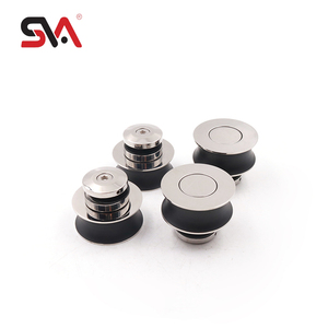 North AmericaSVA-0029B perangkat keras pintu geser, perangkat keras pintu geser, pintu kaca, sistem Roller tutup lembut, roda Pivot jalur tunggal, tanpa bingkai, hidrolik, - Product Image 3