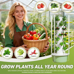 トゥルースプリング 11層 エコフレンドリー 垂直型 水耕栽培タワー ポンプと循環式点滴灌漑付き 農場・庭園用 - Product Image 4