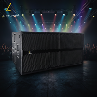 Subwoofer double 18 pouces L-solution 9006A, 2600W, encoîtrage en contreplaqué pour événements DJ, performances intérieures/extérieures L-solution