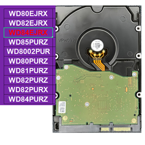 WD84EJRX HDD Pemantauan Ungu 8TB SATA 6Gb/s 7200RPM 128MB Cache 3.5Inch AllFrame untuk Sistem Kamera Keamanan NVR DVR 24/7 64 HD - Product Image 1