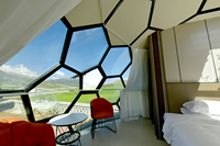 Luxueuse tente dôme géodésique écologique pour le glamping extérieur et les événements