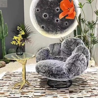 Chaise longue simple moderne de luxe, canapé bouffant en velours et peluche avec patte d'ours pour salle à manger, chambre à coucher, salon de loisir