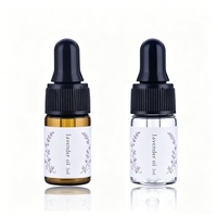 Flacon compte-gouttes en verre transparent ou ambré, vide, mini, échantillon, 1ml, 2ml, 3ml, 5ml, pour parfum et huile – Offre Spéciale