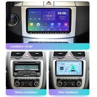 Écran radio universel Android Auto Carplay Wifi BT IPS 9 pouces pour Volkswagen VW Passat B6 B7 CC Tiguan Touran GOLF POLO Skoda Seat