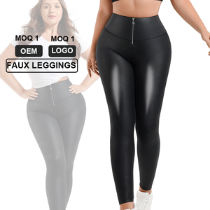 <span class=keywords><strong>Pantalon</strong></span> en <span class=keywords><strong>cuir</strong></span> de contrôle de la taille haute pour femmes avec nouveau design respirant quantité minimale de commande 1 pièce - Product Image 4