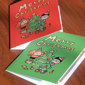 Permet la personnalisation, pages intérieures colorées pour cartes de Noël, idéal pour les occasions de Noël et d'<span class=keywords><strong>anniversaire</strong></span> - Product Image 2