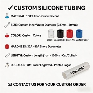 Tube de pompe péristaltique en <span class=keywords><strong>silicone</strong></span> de qualité médicale WT 2,4 mm, longue durée de vie, résistant à l'usure, service de découpe sur mesure, tuyau en caoutchouc - Product Image 1